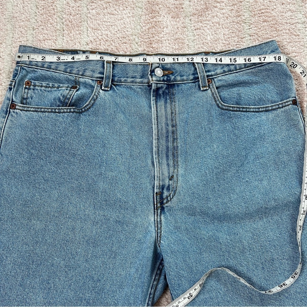 Vintage Levis 505 Jorts Denim Jean Shorts Size 38 Dad short Light wash Classic - Picture 5 of 15